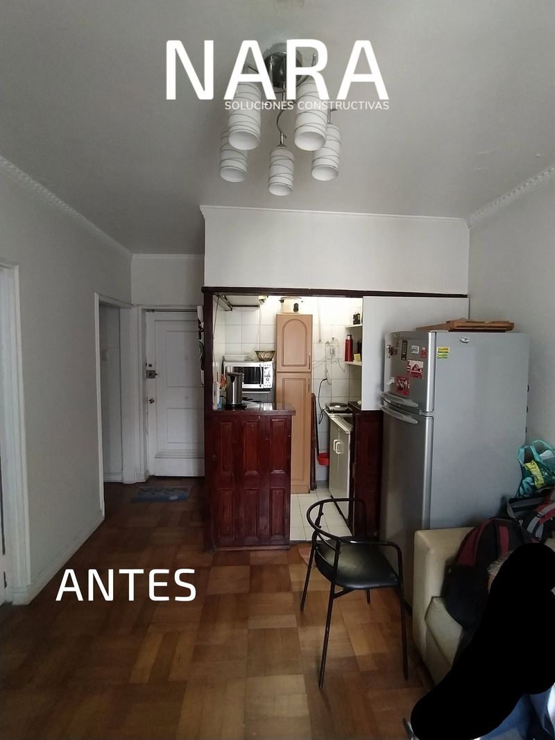 Antes: remodelación de cocina en departamento